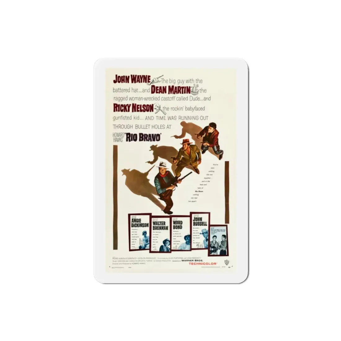 Rio Bravo 1959 Movie Poster Refrigerator Magnet - The Sticker Space
