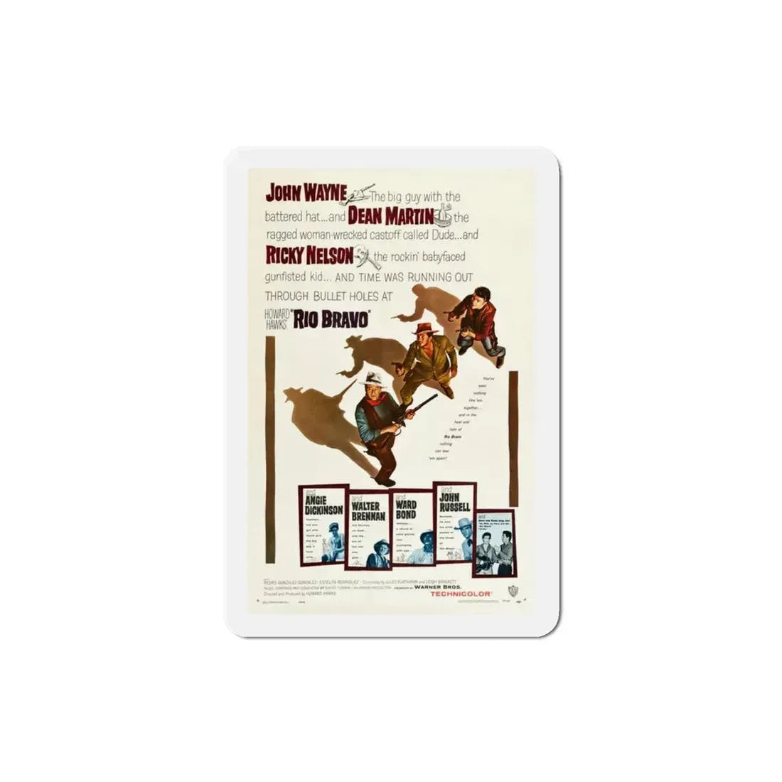 Rio Bravo 1959 Movie Poster Refrigerator Magnet - The Sticker Space