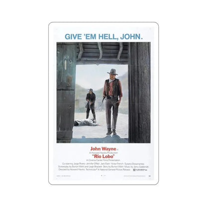 Rio Lobo 1970 Movie Poster STICKER Vinyl Die-Cut Decal 6 Inch - The Sticker Space