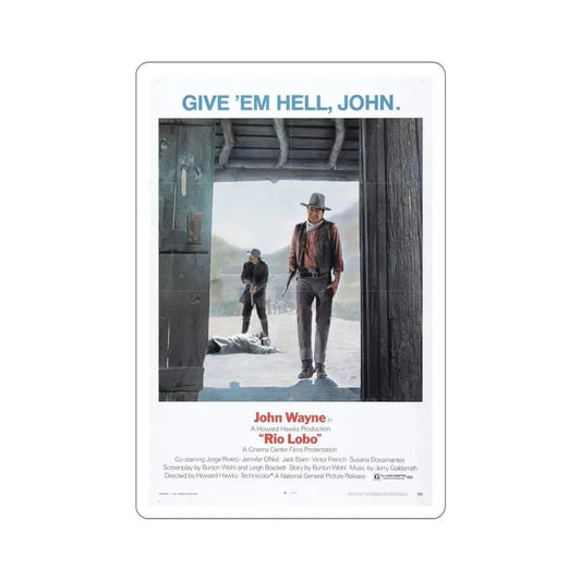 Rio Lobo 1970 Movie Poster STICKER Vinyl Die-Cut Decal 6 Inch - The Sticker Space