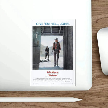 Rio Lobo 1970 Movie Poster STICKER Vinyl Die-Cut Decal - The Sticker Space