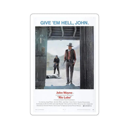 Rio Lobo 1970 Movie Poster STICKER Vinyl Die-Cut Decal - The Sticker Space