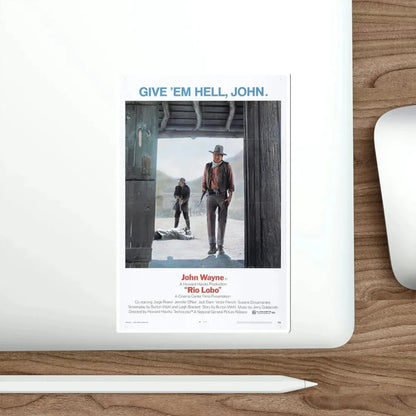 Rio Lobo 1970 Movie Poster STICKER Vinyl Die-Cut Decal - The Sticker Space