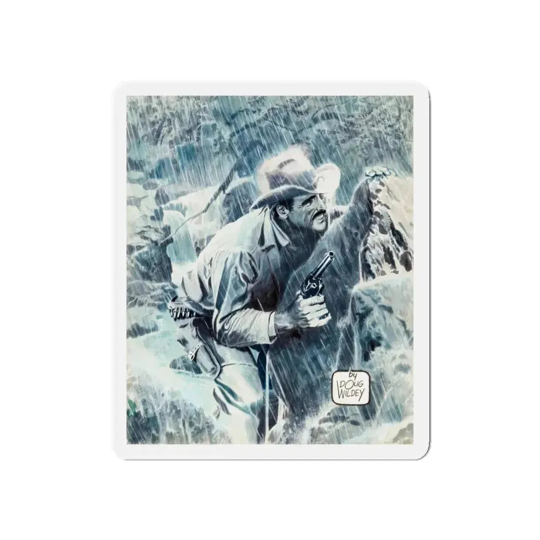 Rio Rides Again Cover (Marvel, 1990) (Magazine Illustration) Refrigerator Magnet 3 Inch Die-Cut - The Sticker Space