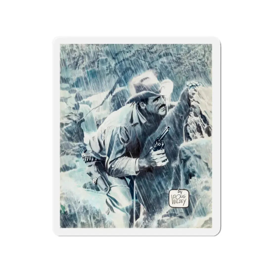 Rio Rides Again Cover (Marvel, 1990) (Magazine Illustration) Refrigerator Magnet - The Sticker Space