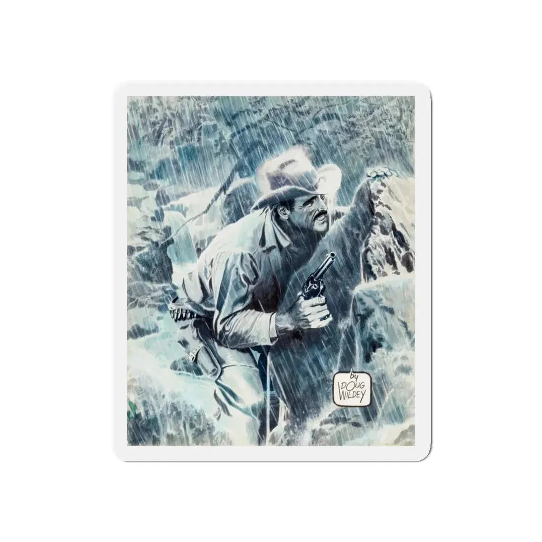 Rio Rides Again Cover (Marvel, 1990) (Magazine Illustration) Refrigerator Magnet - The Sticker Space