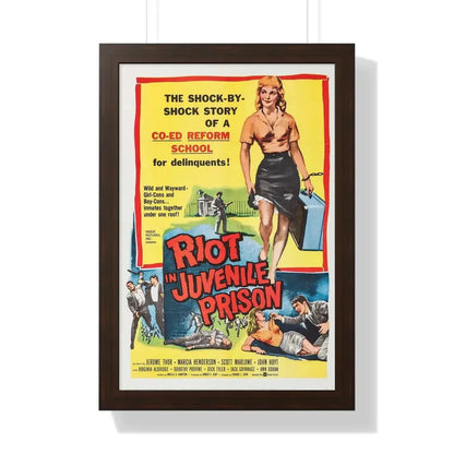 RIOT IN JUVENILE PRISON 1959 - Framed Movie Poster - The Sticker Space