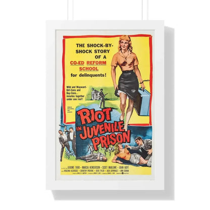 RIOT IN JUVENILE PRISON 1959 - Framed Movie Poster - The Sticker Space
