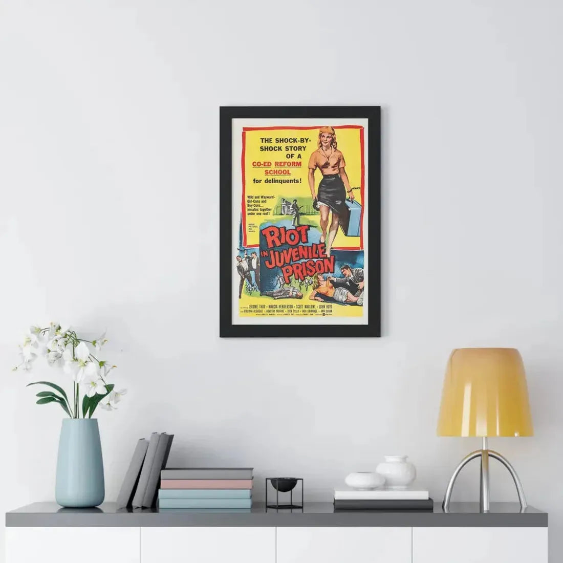 RIOT IN JUVENILE PRISON 1959 - Framed Movie Poster - The Sticker Space