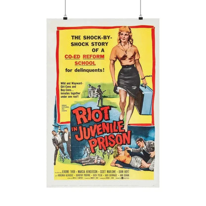 RIOT IN JUVENILE PRISON 1959 - Paper Movie Poster 20″ x 30″ Matte - The Sticker Space