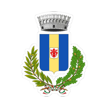 Riparbella-Stemma (Italy) (Coat of Arms) STICKER Vinyl Kiss-Cut Decal 3 Inch White - The Sticker Space