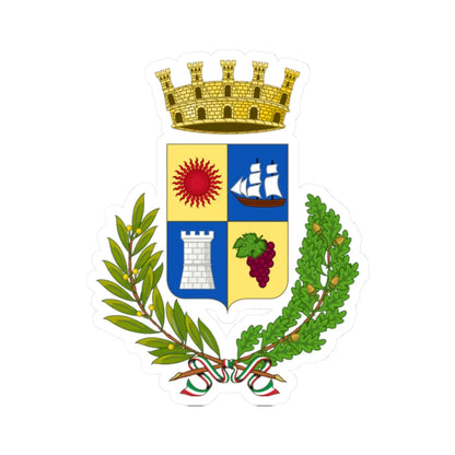 Riposto-Stemma (Italy) (Coat of Arms) STICKER Vinyl Kiss-Cut Decal 2 Inch White - The Sticker Space