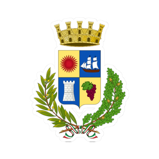 Riposto-Stemma (Italy) (Coat of Arms) STICKER Vinyl Kiss-Cut Decal 2 Inch White - The Sticker Space