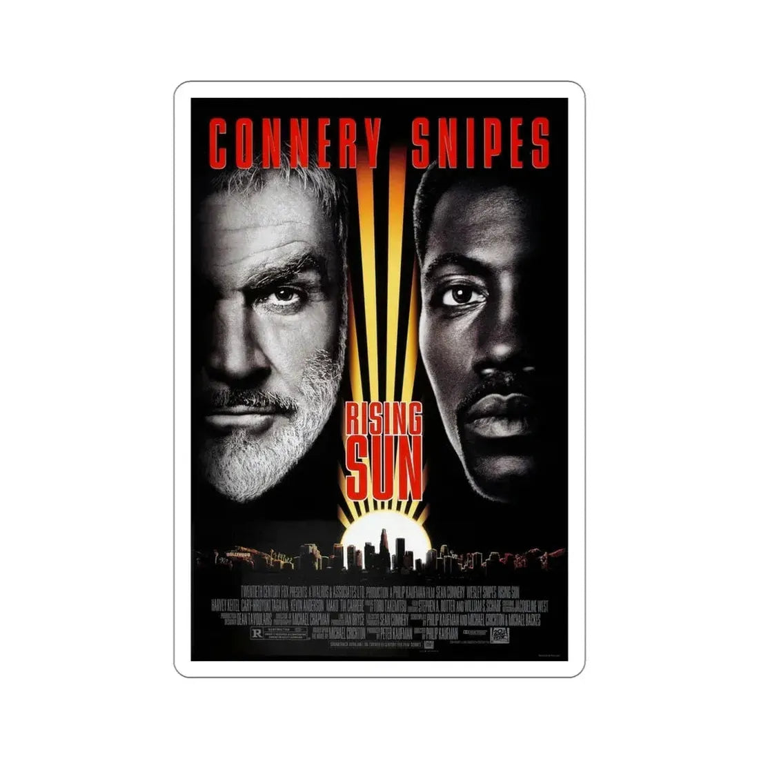 Rising Sun 1993 Movie Poster STICKER Vinyl Die-Cut Decal 5 Inch - The Sticker Space