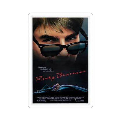 Risky Business 1983 Movie Poster STICKER Vinyl Die-Cut Decal 6 Inch - The Sticker Space