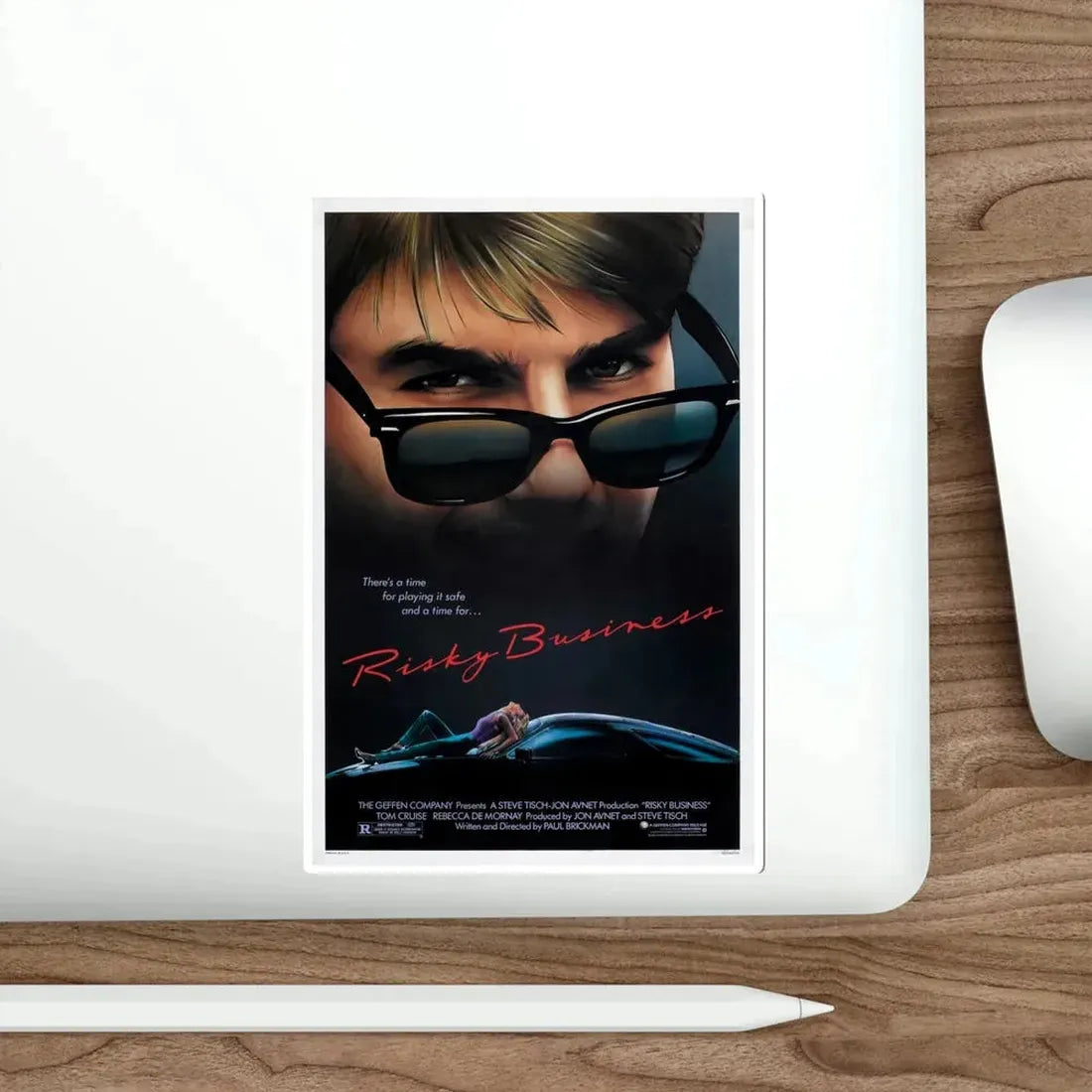 Risky Business 1983 Movie Poster STICKER Vinyl Die-Cut Decal - The Sticker Space