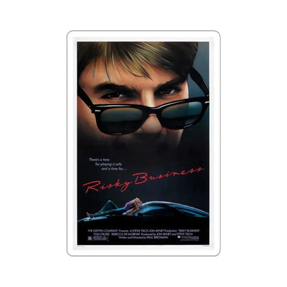 Risky Business 1983 Movie Poster - STICKER Vinyl Kiss-Cut Decal 6 Inch White - The Sticker Space