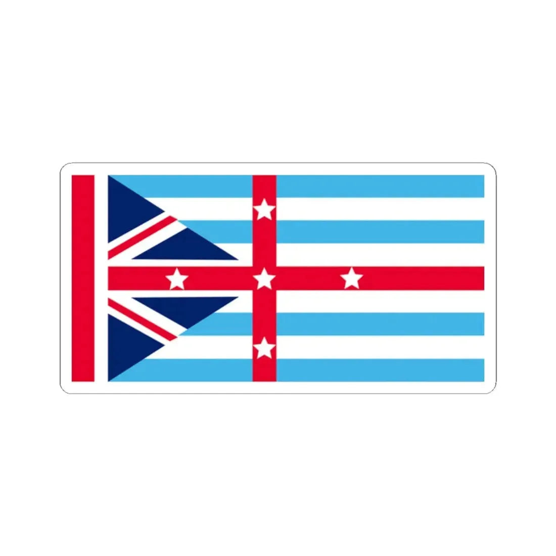 River Eden Flag (Australia) STICKER Vinyl Kiss-Cut Decal 2 Inch White - The Sticker Space