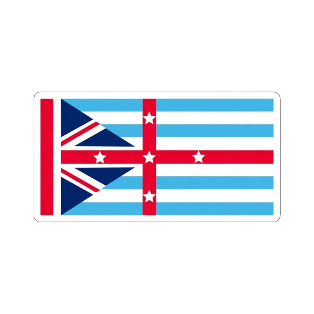 River Eden Flag (Australia) STICKER Vinyl Kiss-Cut Decal 3 Inch White - The Sticker Space