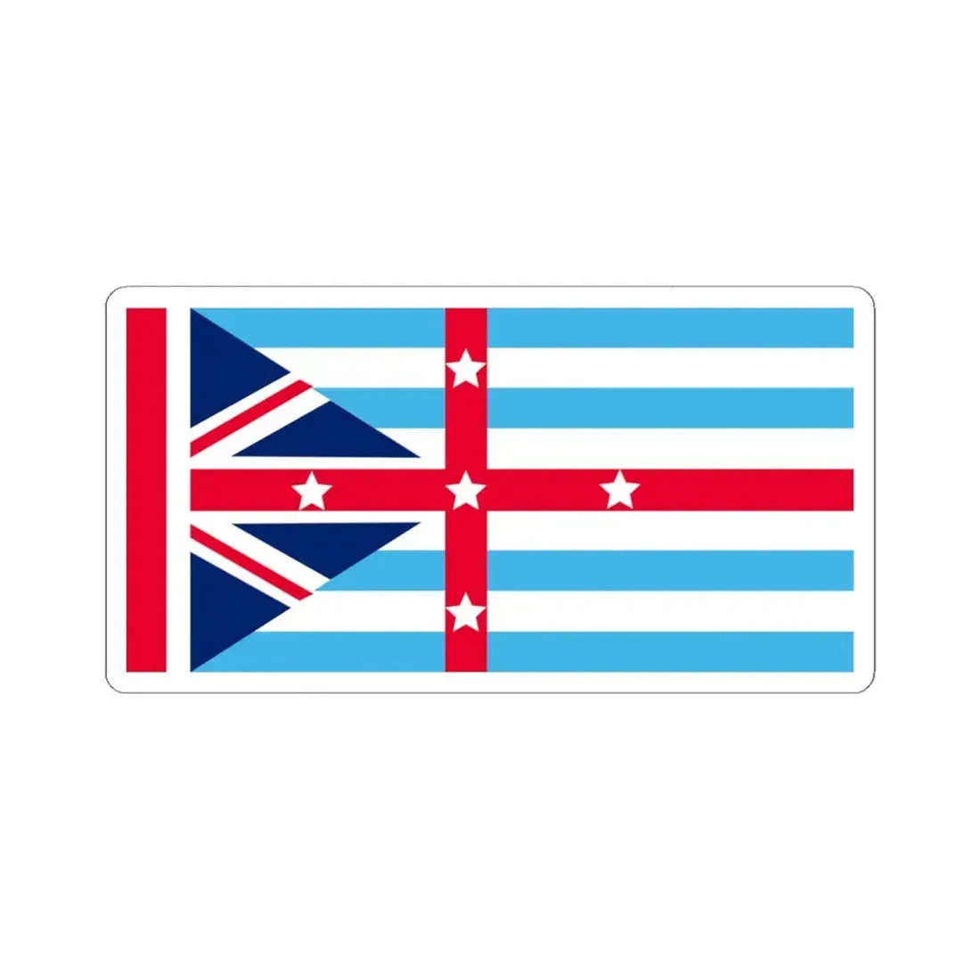 River Eden Flag (Australia) STICKER Vinyl Kiss-Cut Decal 4 Inch White - The Sticker Space