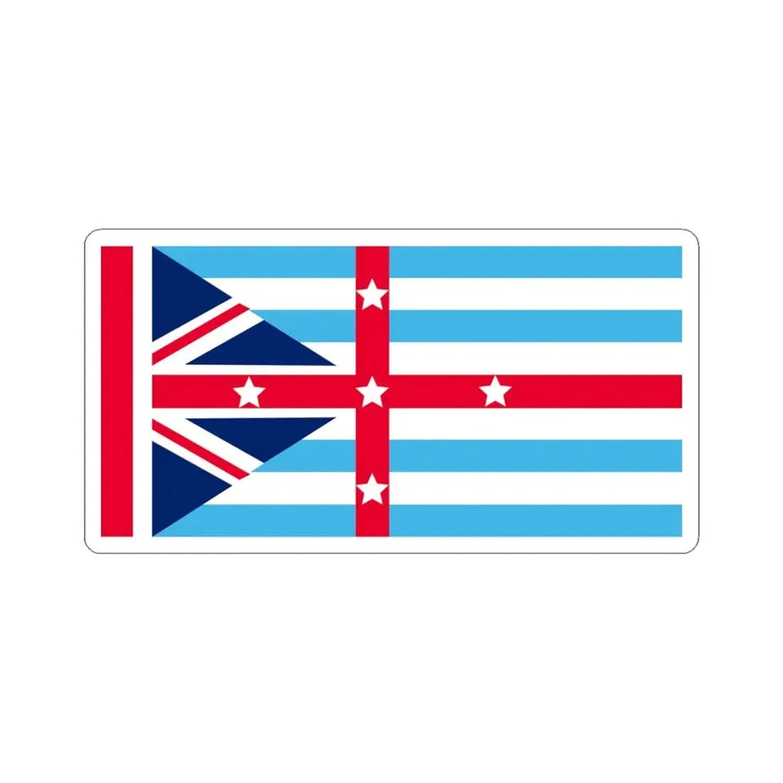 River Eden Flag (Australia) STICKER Vinyl Kiss-Cut Decal 6 Inch White - The Sticker Space