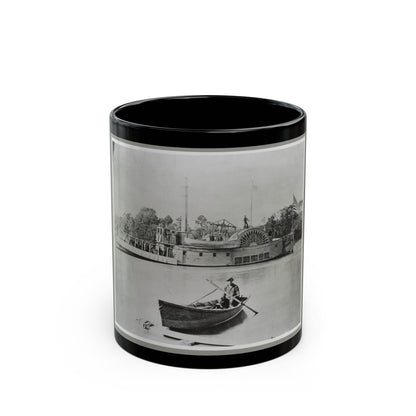 River Gunboat (U.S. Civil War) Black Coffee Mug-11oz-The Sticker Space