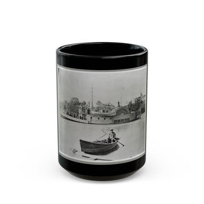 River Gunboat (U.S. Civil War) Black Coffee Mug-15oz-The Sticker Space