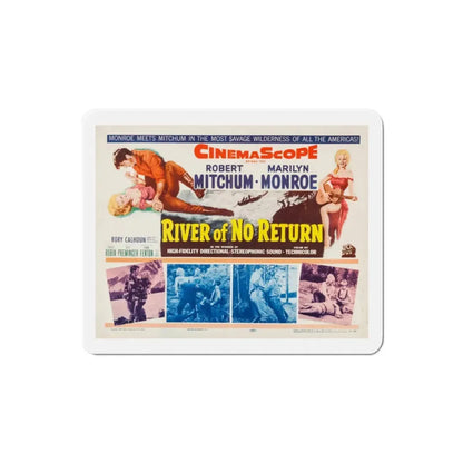 River of No Return 1954 Movie Poster Refrigerator Magnet - The Sticker Space