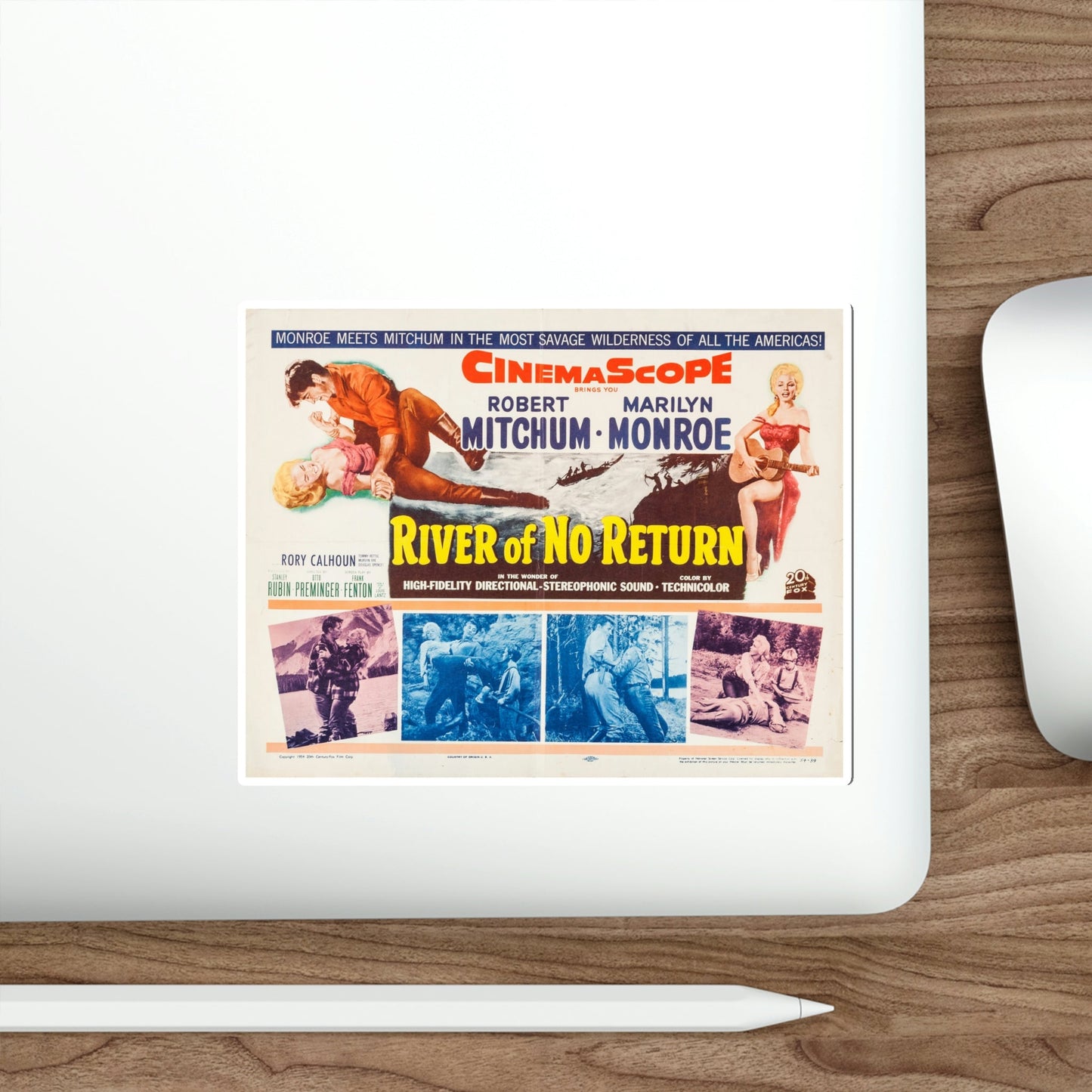 River of No Return 1954 Movie Poster STICKER Vinyl Die-Cut Decal-The Sticker Space