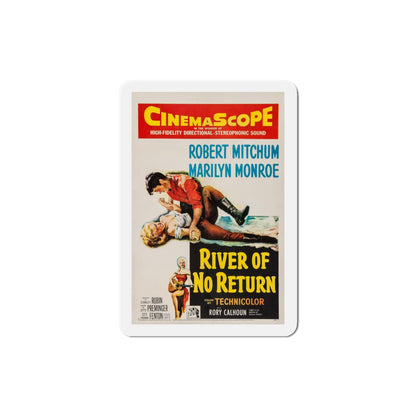 River of No Return 1954 v2 Movie Poster Die-Cut Magnet-4 Inch-The Sticker Space