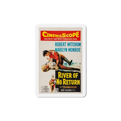 River of No Return 1954 v2 Movie Poster Die-Cut Magnet-5 Inch-The Sticker Space