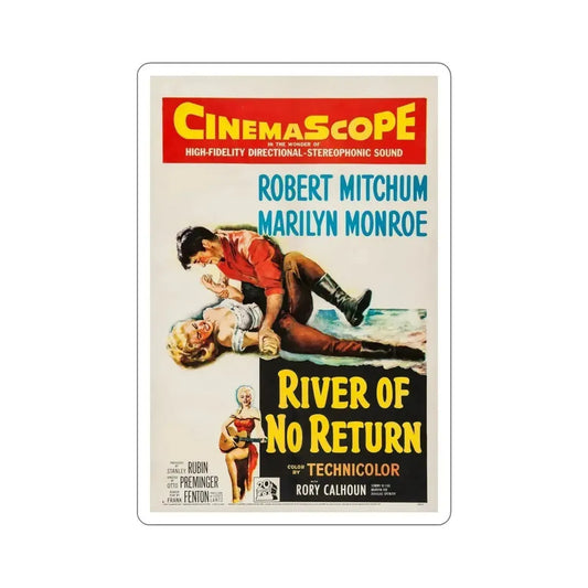 River of No Return 1954 v2 Movie Poster STICKER Vinyl Die-Cut Decal 6 Inch - The Sticker Space
