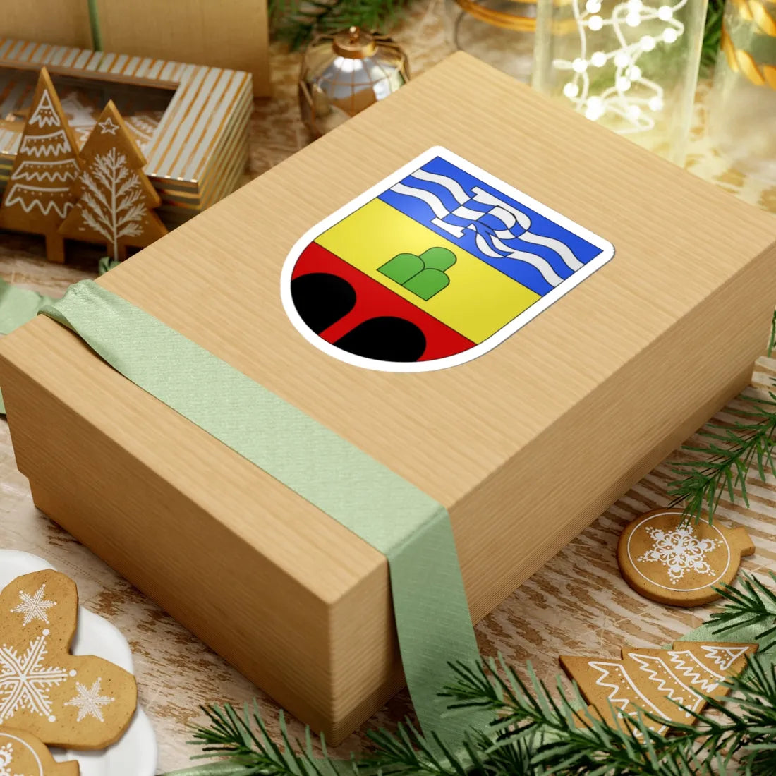 Rivera-coat of arms (Switzerland) (Coat of Arms) STICKER Vinyl Kiss-Cut Decal - The Sticker Space