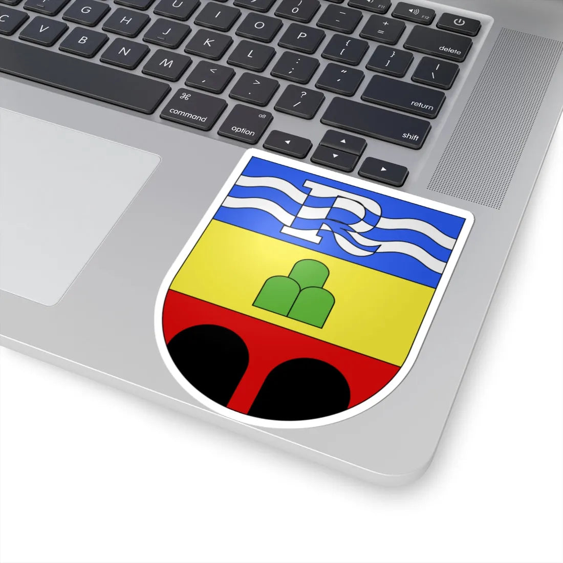 Rivera-coat of arms (Switzerland) (Coat of Arms) STICKER Vinyl Kiss-Cut Decal - The Sticker Space