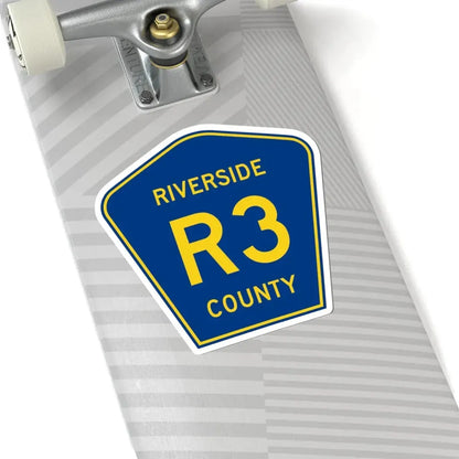 Riverside County R3 (California) (Road Sign) STICKER Vinyl Kiss-Cut Decal - The Sticker Space