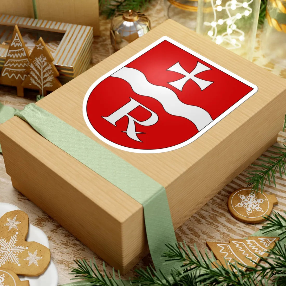 Riviera-coat of arms (Switzerland) (Coat of Arms) STICKER Vinyl Kiss-Cut Decal - The Sticker Space