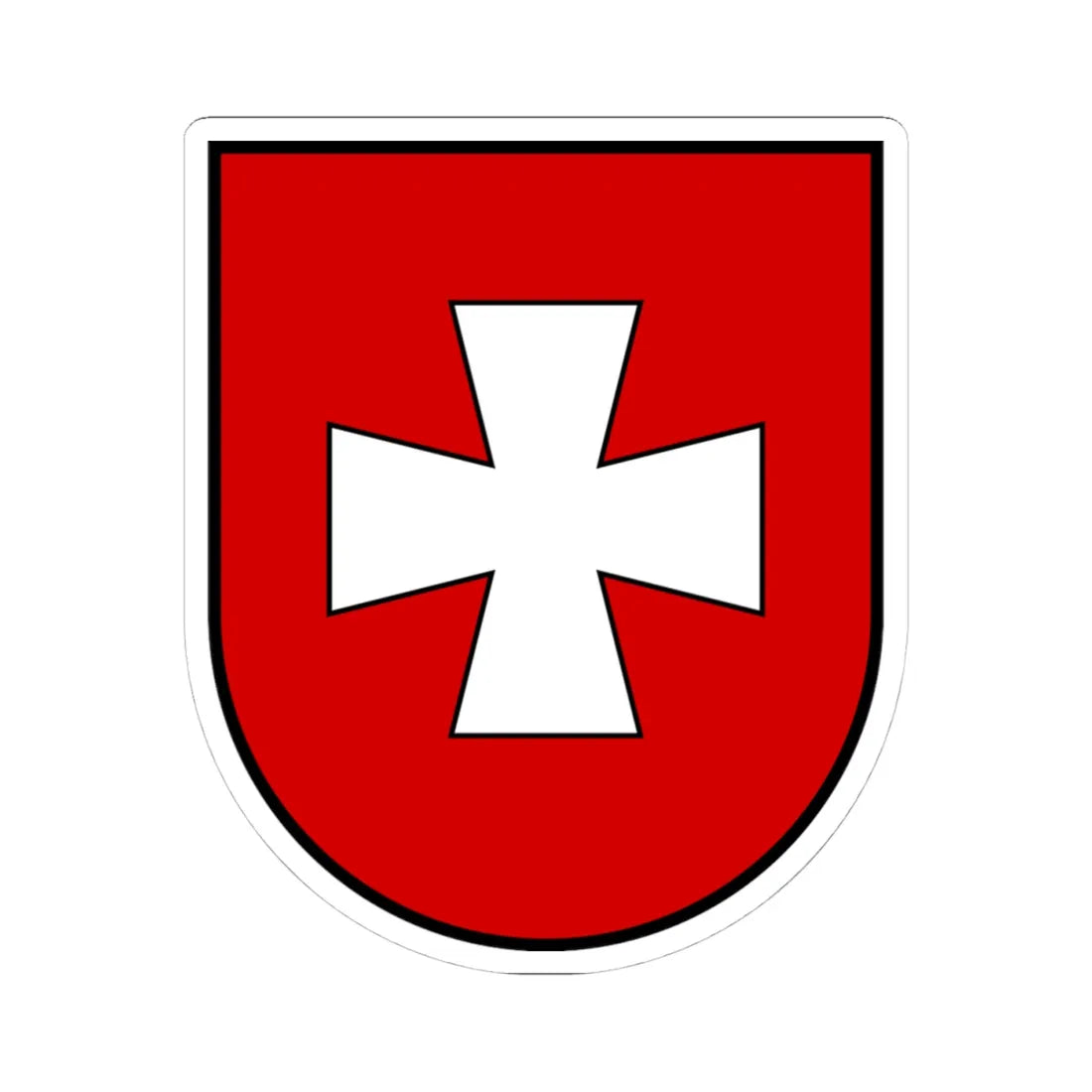 Rivne Oblast coat of arms (Ukraine) (Coat of Arms) STICKER Vinyl Kiss-Cut Decal 4 Inch White - The Sticker Space