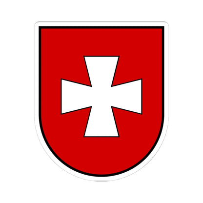 Rivne Oblast coat of arms (Ukraine) (Coat of Arms) STICKER Vinyl Kiss-Cut Decal 4 Inch White - The Sticker Space