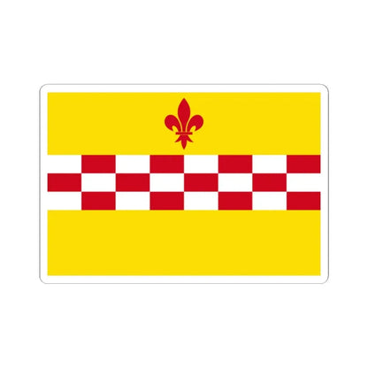 Rixensart vlag (Belgium) STICKER Vinyl Kiss-Cut Decal 2 Inch White - The Sticker Space