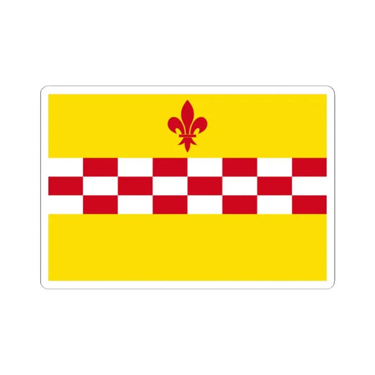 Rixensart vlag (Belgium) STICKER Vinyl Kiss-Cut Decal 2 Inch White - The Sticker Space