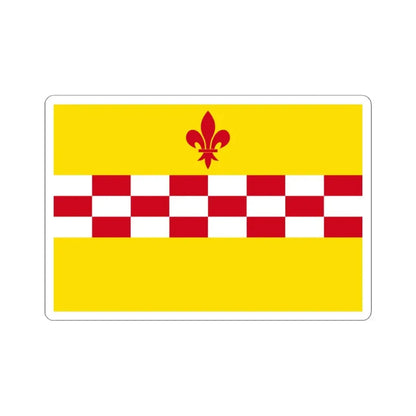 Rixensart vlag (Belgium) STICKER Vinyl Kiss-Cut Decal 3 Inch White - The Sticker Space