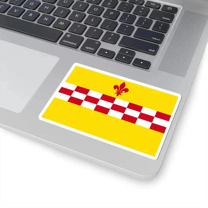 Rixensart vlag (Belgium) STICKER Vinyl Kiss-Cut Decal - The Sticker Space