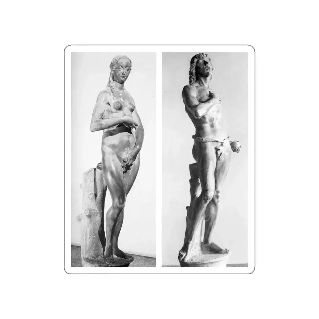RIZZO, Antonio - Adam and Eve (Artwork) STICKER Vinyl Die-Cut Decal White Die-Cut 4 Inch - The Sticker Space