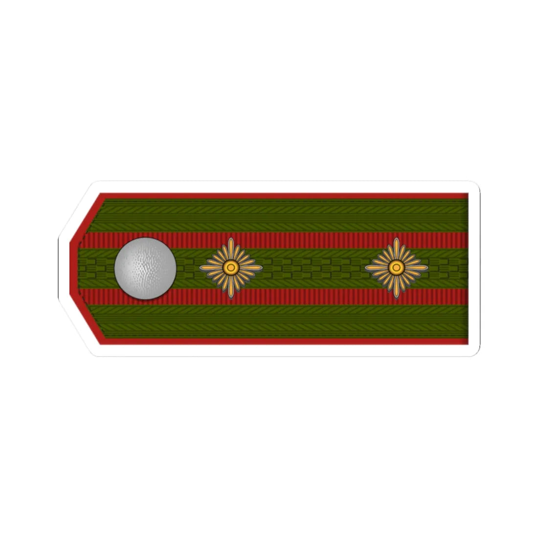 ROA Oberst h1 (Russia) (Military Rank) STICKER Vinyl Kiss-Cut Decal 2 Inch White - The Sticker Space