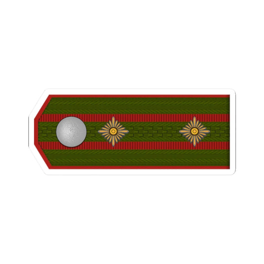 ROA Oberst h1 (Russia) (Military Rank) STICKER Vinyl Kiss-Cut Decal 2 Inch White - The Sticker Space