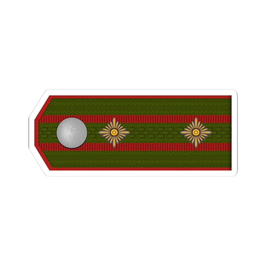 ROA Oberst h1 (Russia) (Military Rank) STICKER Vinyl Kiss-Cut Decal 3 Inch White - The Sticker Space