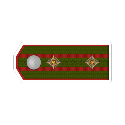 ROA Oberst h1 (Russia) (Military Rank) STICKER Vinyl Kiss-Cut Decal 3 Inch White - The Sticker Space