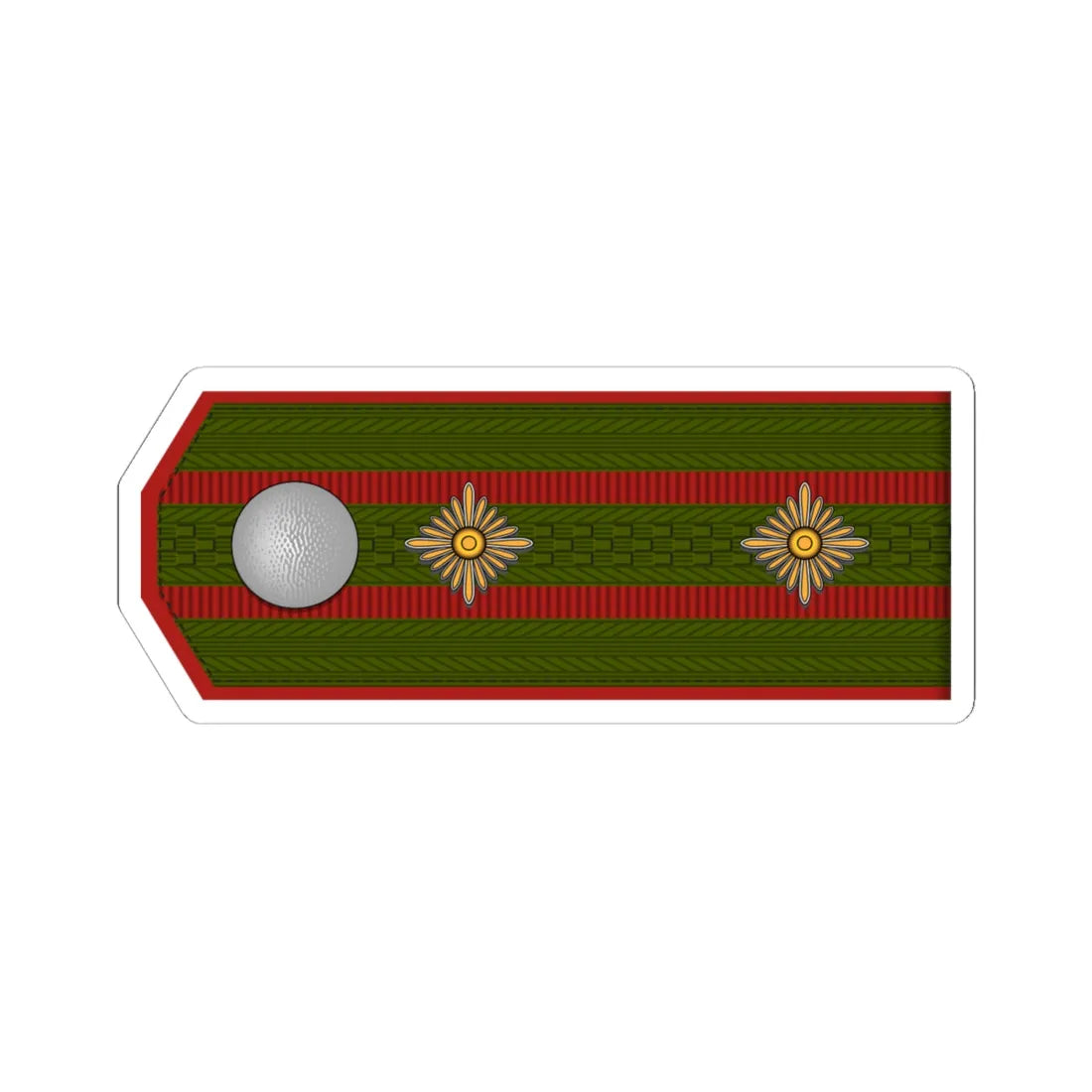 ROA Oberst h1 (Russia) (Military Rank) STICKER Vinyl Kiss-Cut Decal 6 Inch White - The Sticker Space