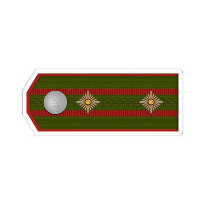 ROA Oberst h1 (Russia) (Military Rank) STICKER Vinyl Kiss-Cut Decal 6 Inch White - The Sticker Space