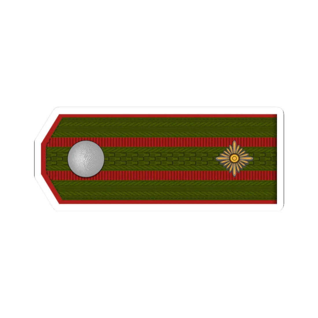 ROA Oberstleutnant h (Russia) (Military Rank) STICKER Vinyl Kiss-Cut Decal 2 Inch White - The Sticker Space